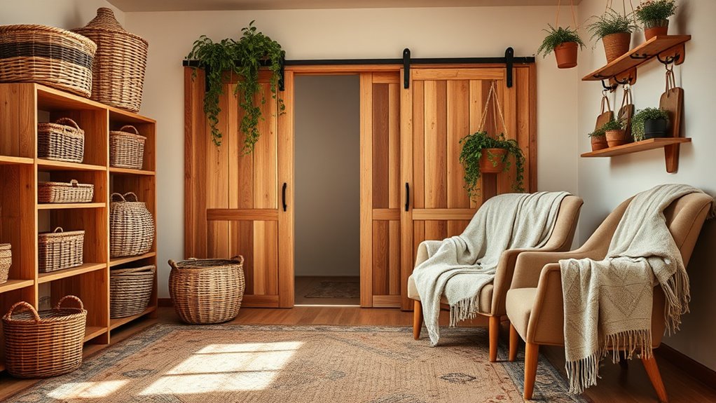 hidden storage for relaxed spaces