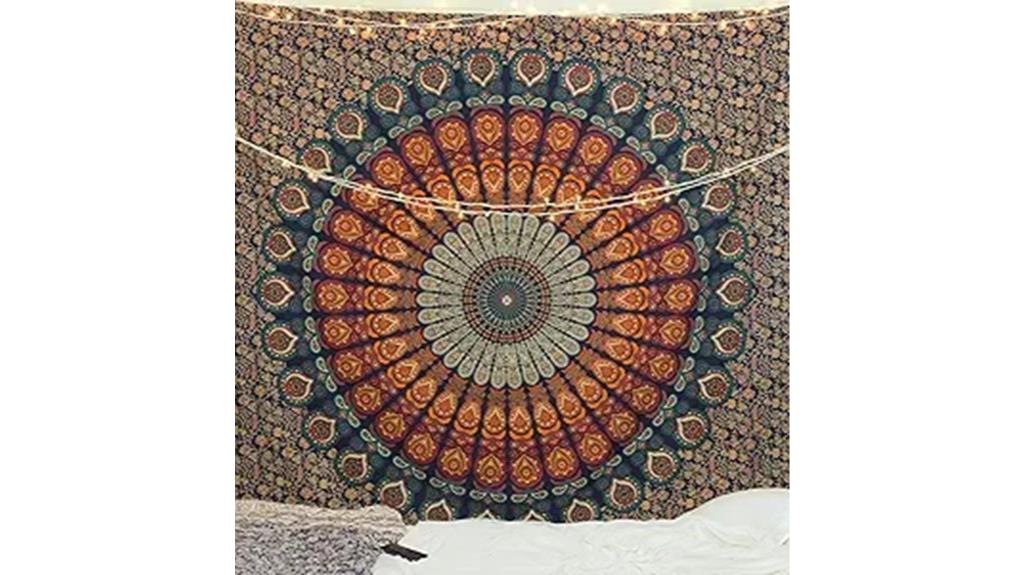 hippie bohemian floral tapestry