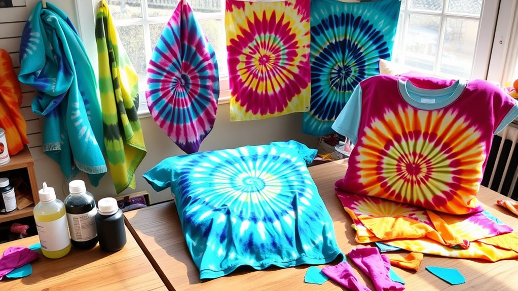 home tie dye fabric ideas