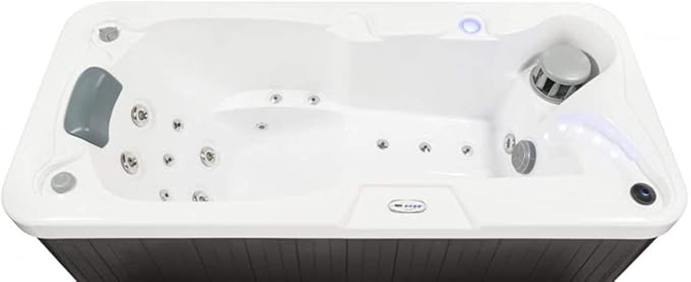 hot tub with jets