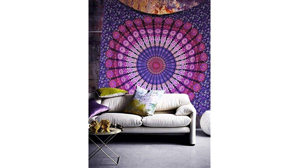 indian cotton mandala tapestry