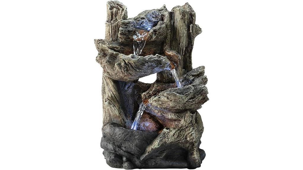 indoor alpine fountain lights