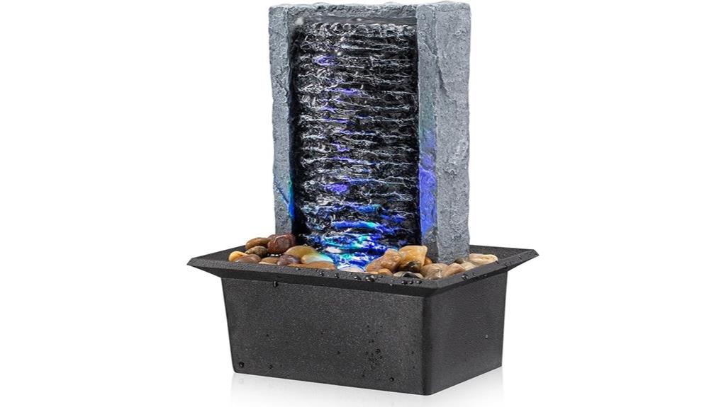 indoor led waterfall fountain