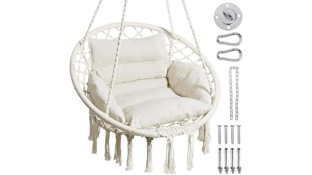 indoor outdoor hammock with cushions