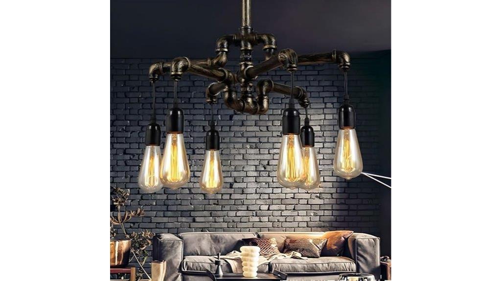 industrial farmhouse pipe chandelier