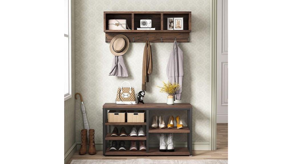 industrial shoe rack bench