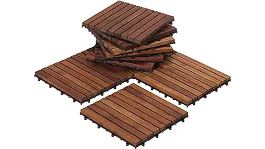 interlocking floor tiles set