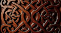 intricate interwoven decorative designs