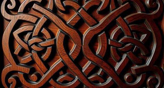 intricate interwoven decorative designs