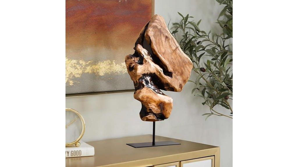 irregular cedar wood sculpture