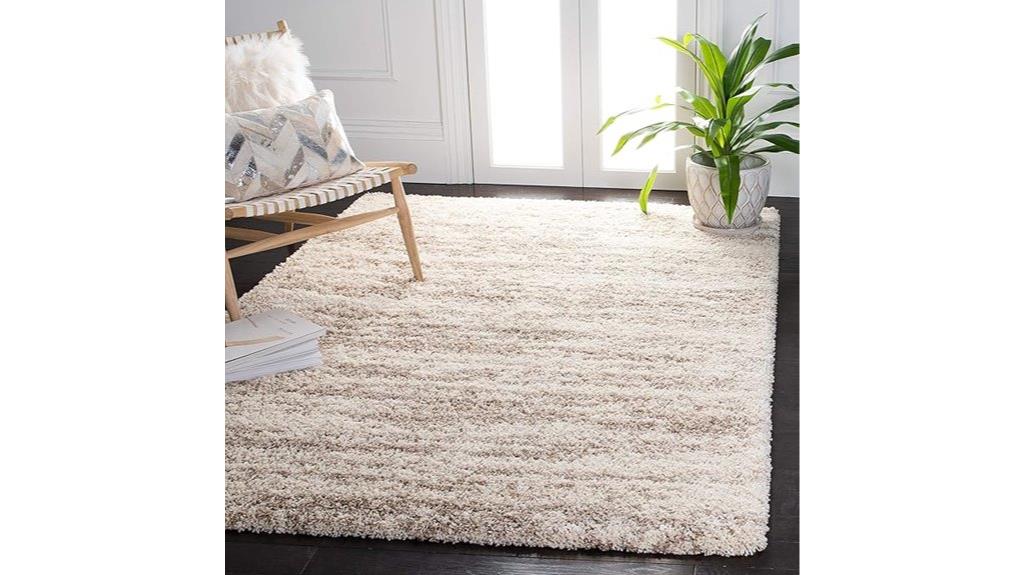 ivory beige shag rug