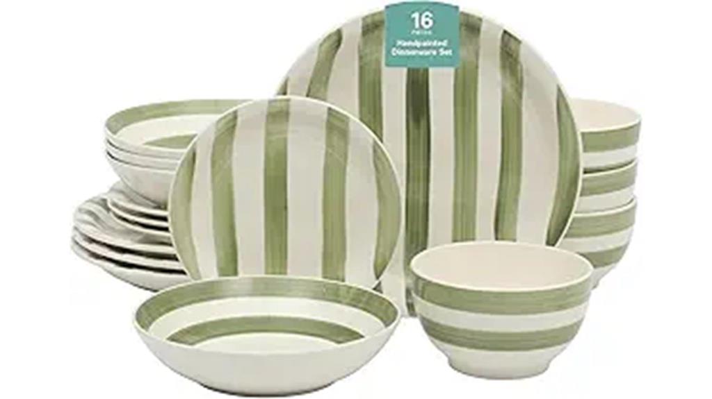 kenwood shores 16 piece dinnerware