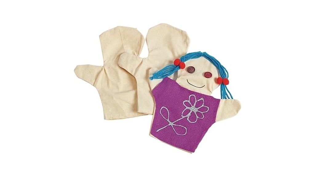 kids hand puppet craft set