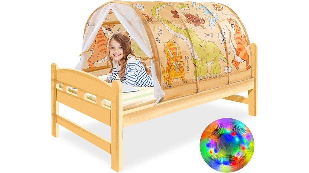 kids led bed tent