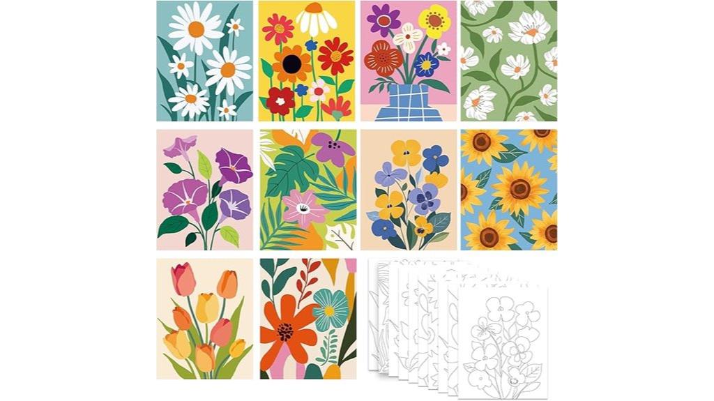 kids pre drawn canvas kit