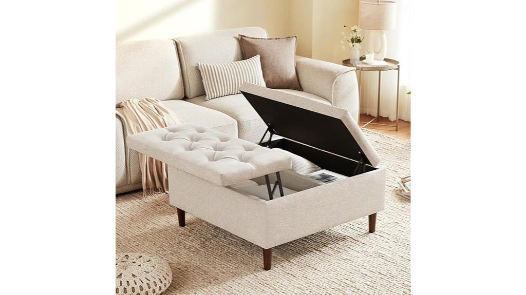 large 35 inch storage ottoman