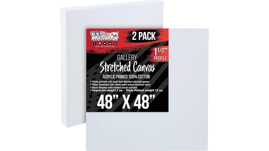 large 48x48 inch canvases