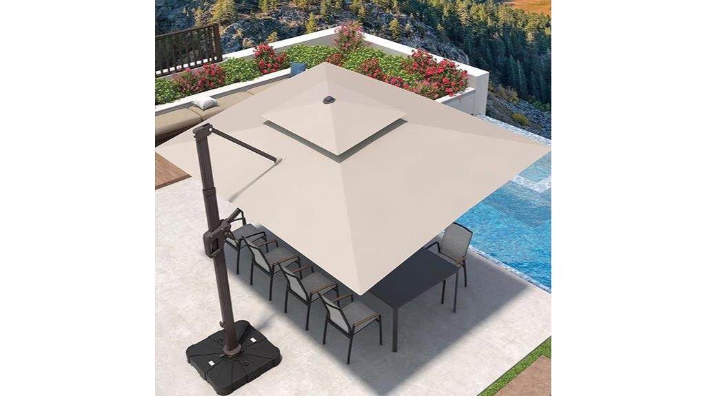 large 9x12 rotating umbrella