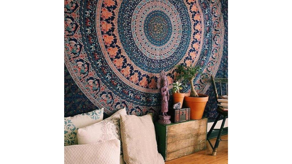 large bohemian mandala tapestry