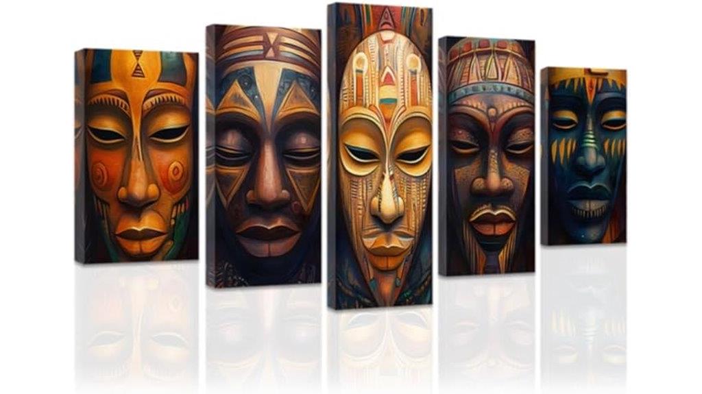 large brown african mask