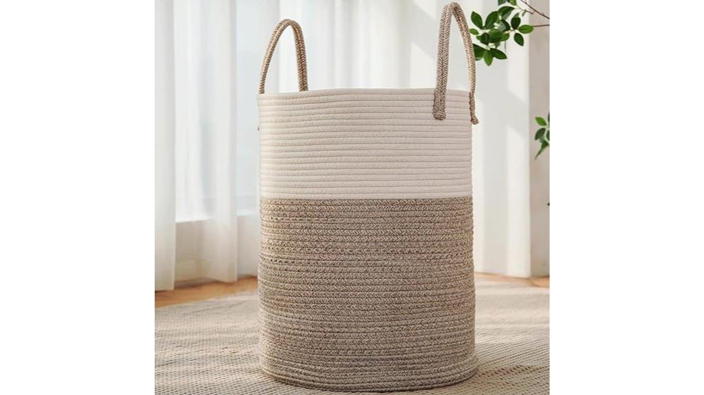 large cotton rope basket