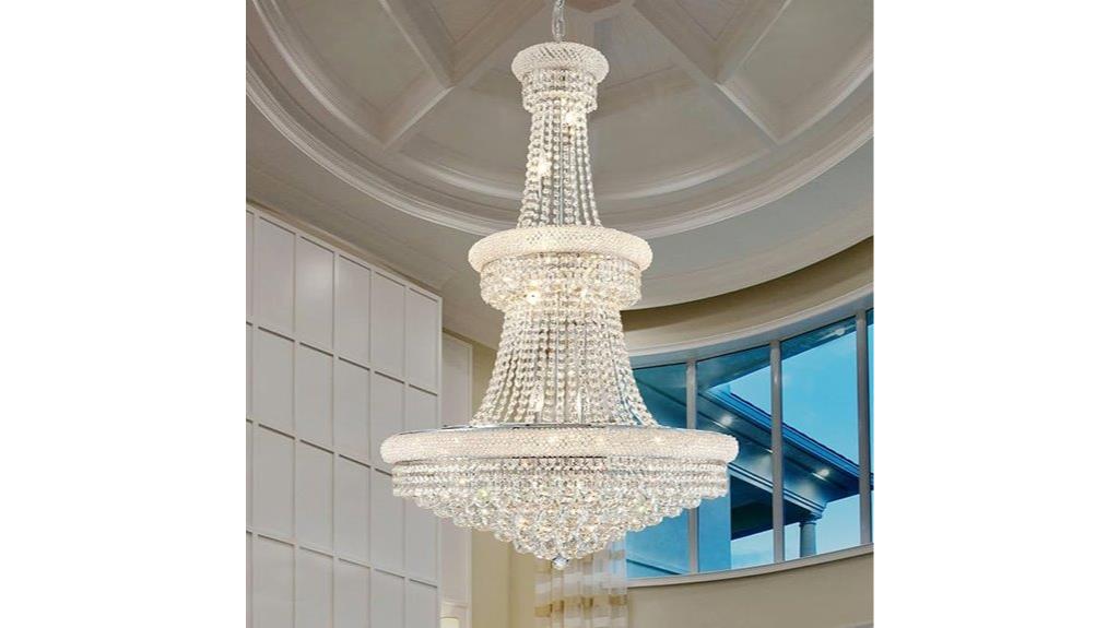 large crystal chandelier