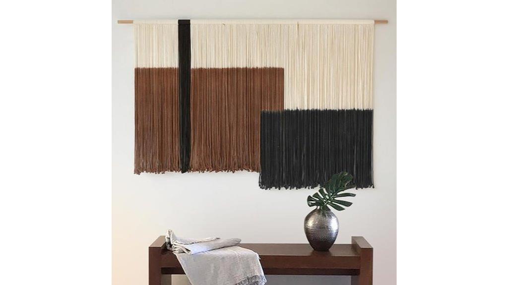 large dip dye macrame