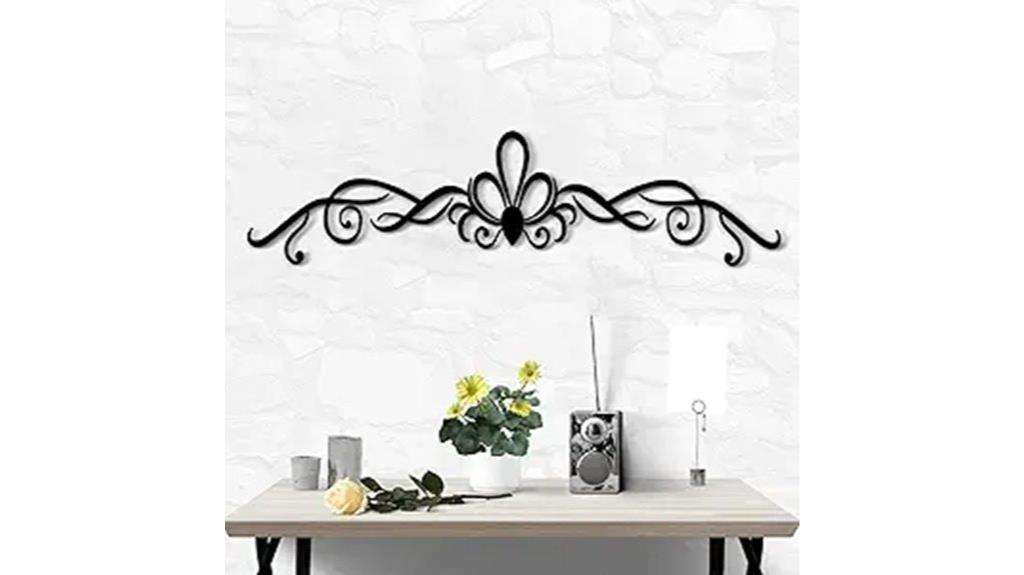 large metal scroll wall decor