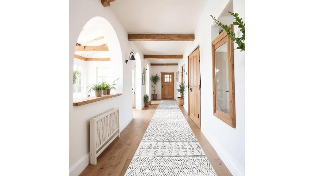 large non slip hallway rug