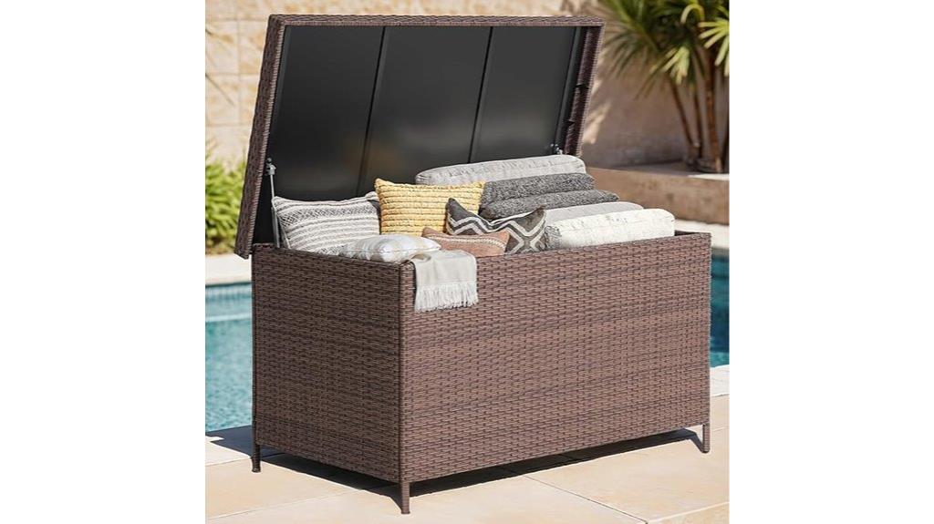 large outdoor deck storage