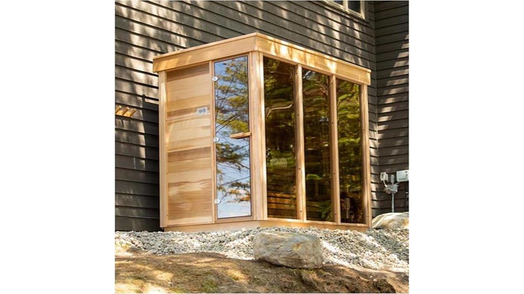 large outdoor steam sauna