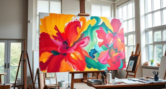 large scale artist easel options