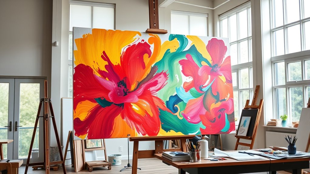 large scale artist easel options