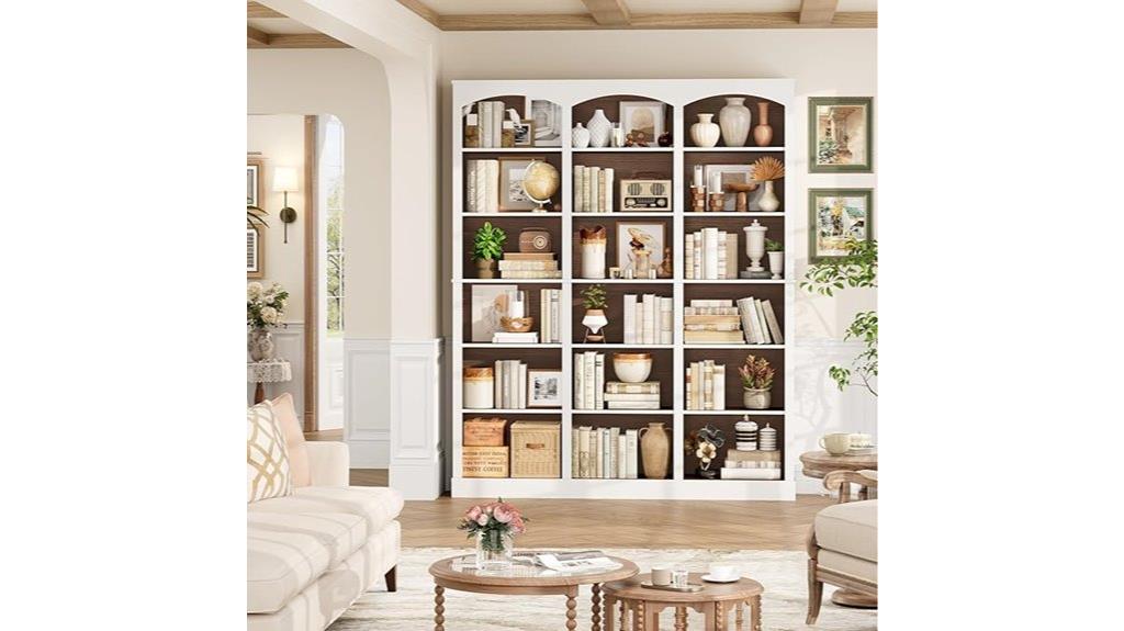 large triple wide bookshelf