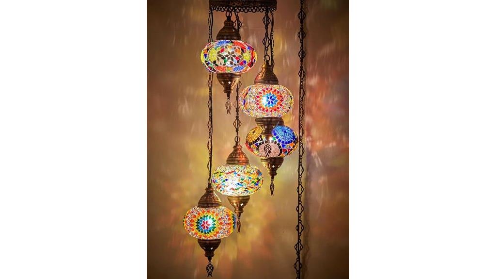 large turkish moroccan mosaic chandelier