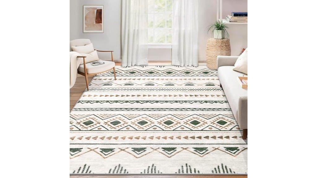 large washable boho rugs