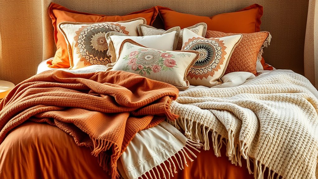 layered colorful personalized decor