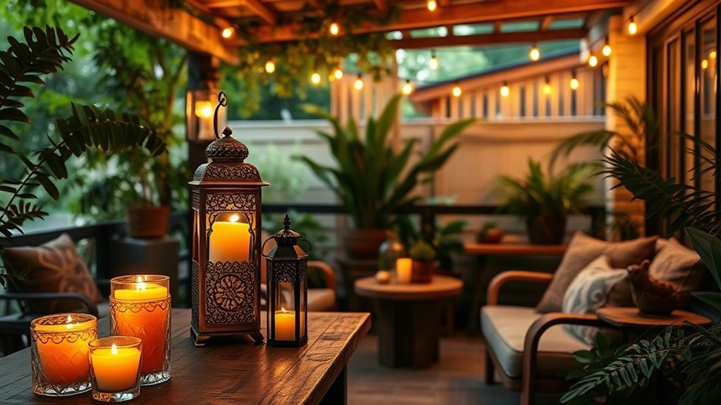 layered lighting enhances ambiance