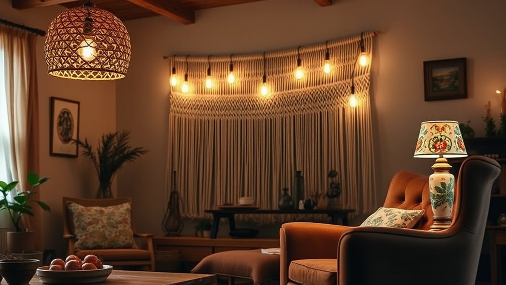 layered lighting for warmth