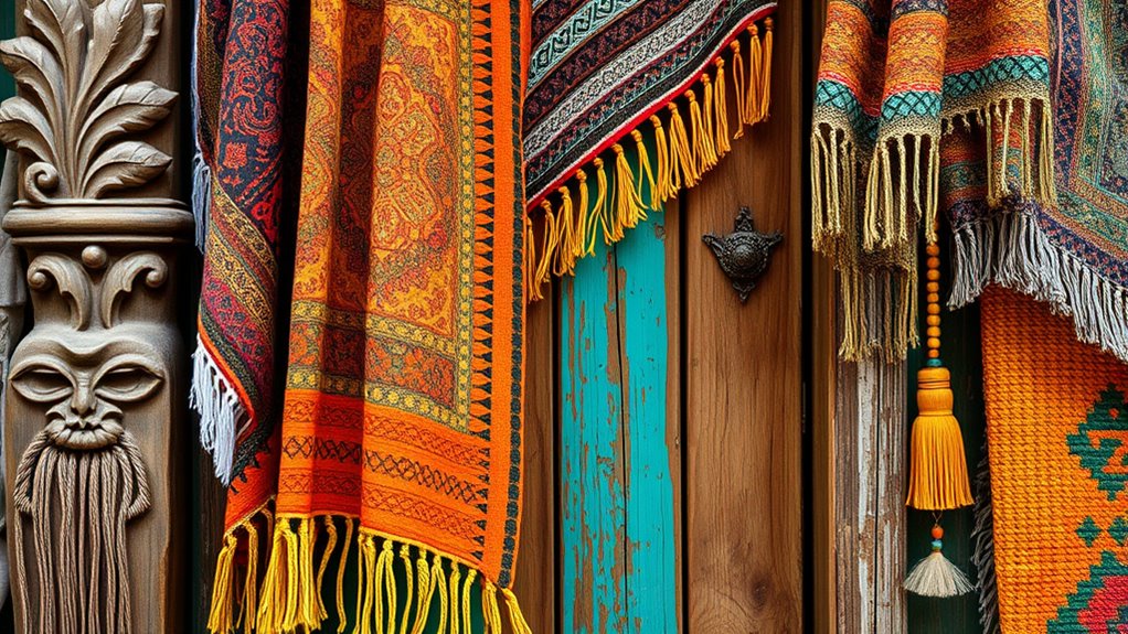 layered textiles create depth