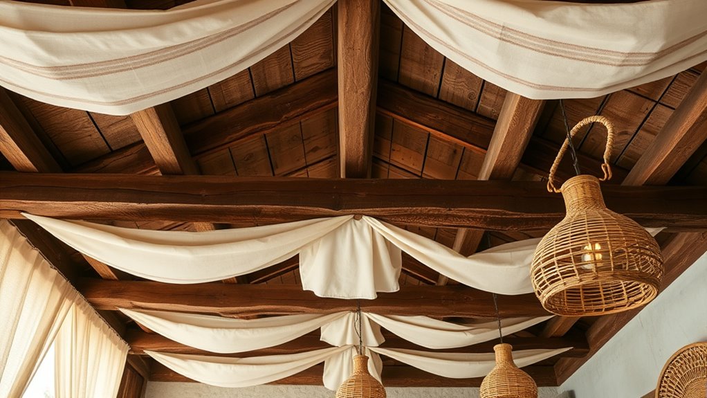 layered textures and vintage lighting