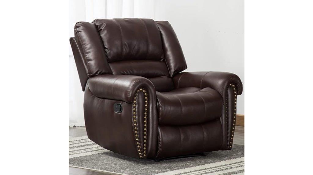 leather classic manual recliner