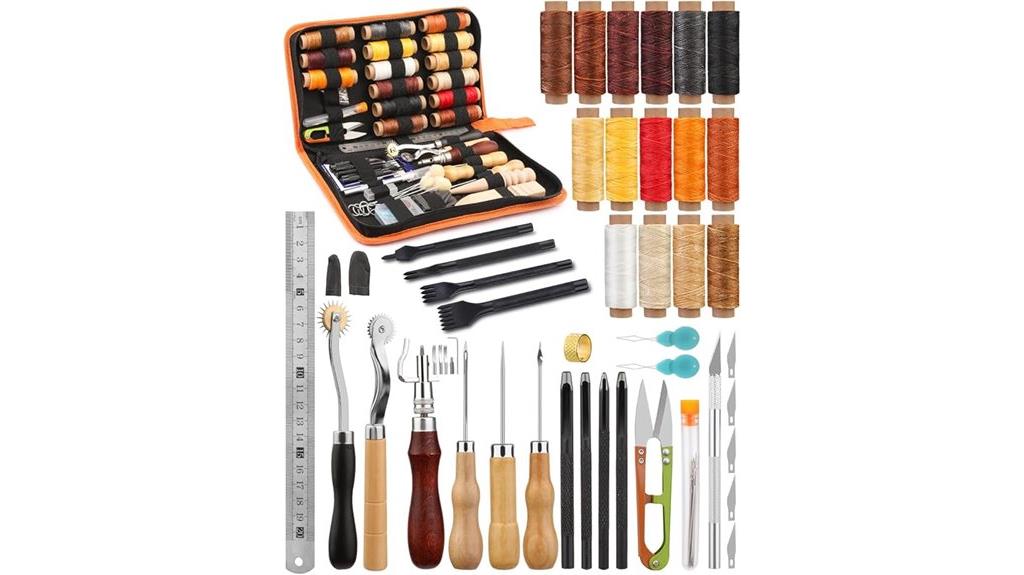 leather crafting tools kit