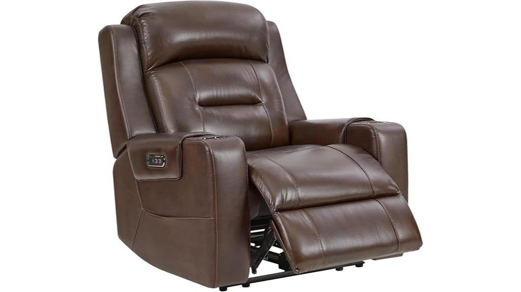 leather power recliner chairs