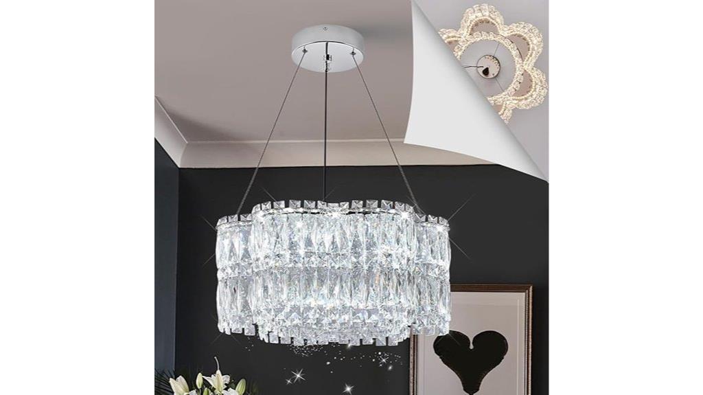 led crystal chandelier remote
