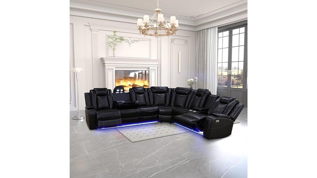 led lit power recliner