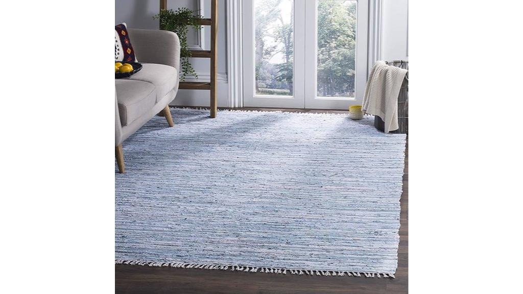 light blue multi rug