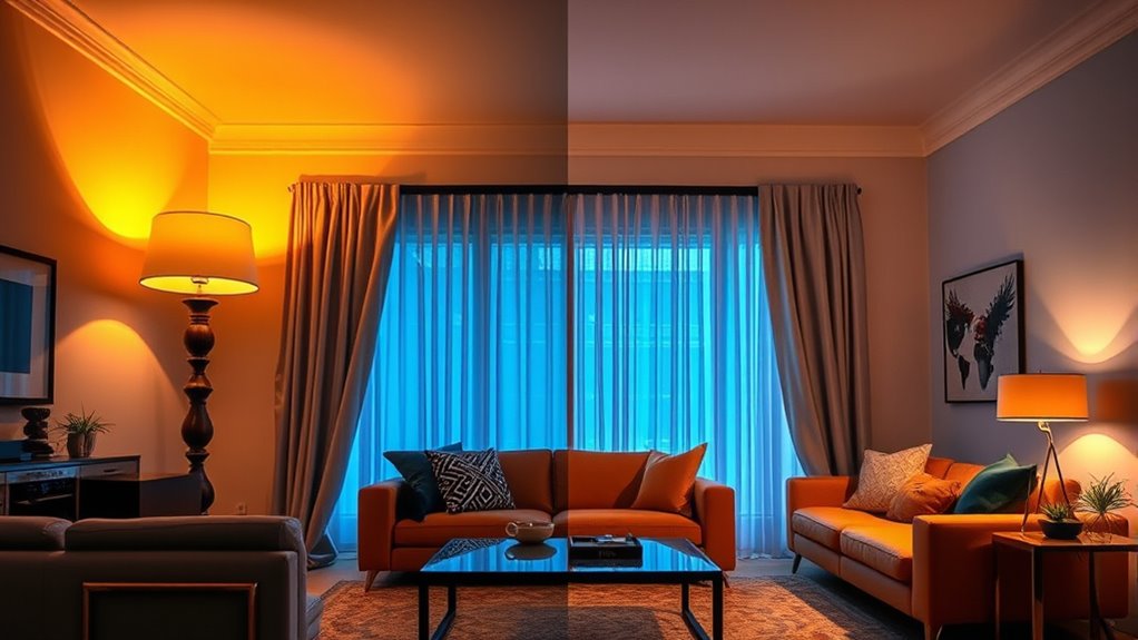 lighting choices enhance ambiance