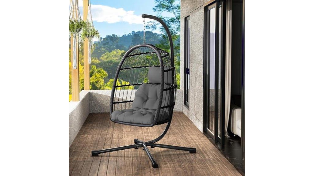 lightweight egg chair set