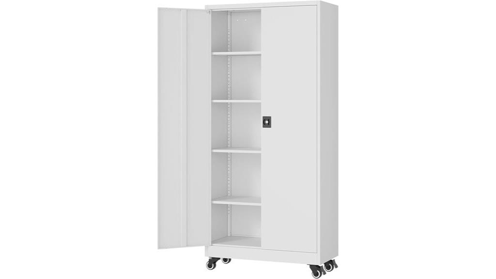 lockable metal storage cabinet